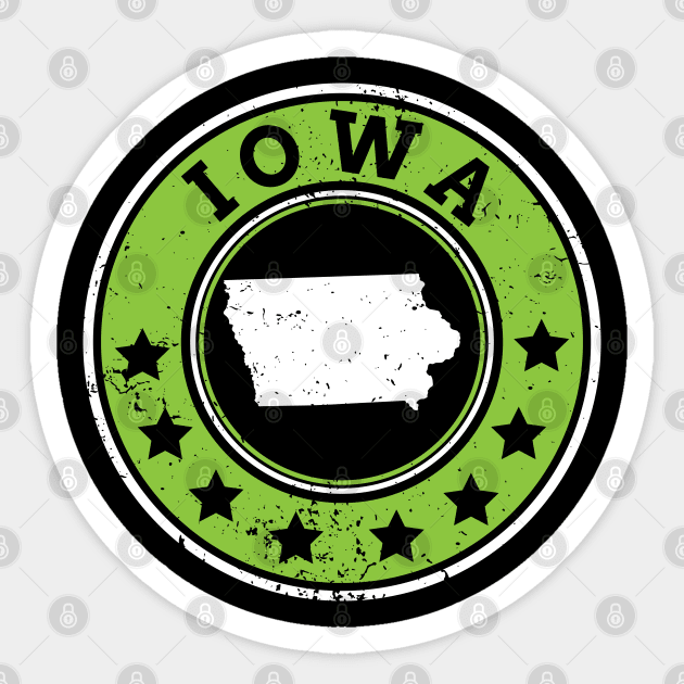 iowa Sticker by indigosstuff